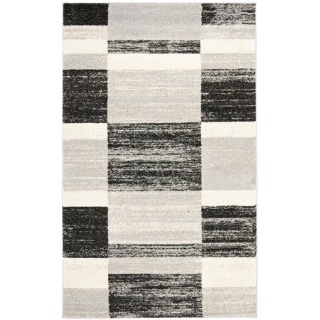 Safavieh Retro Power Loomed Rectangle Area Rug, Black and Light Grey - 3 x 5 ft. RET2692-9079-3